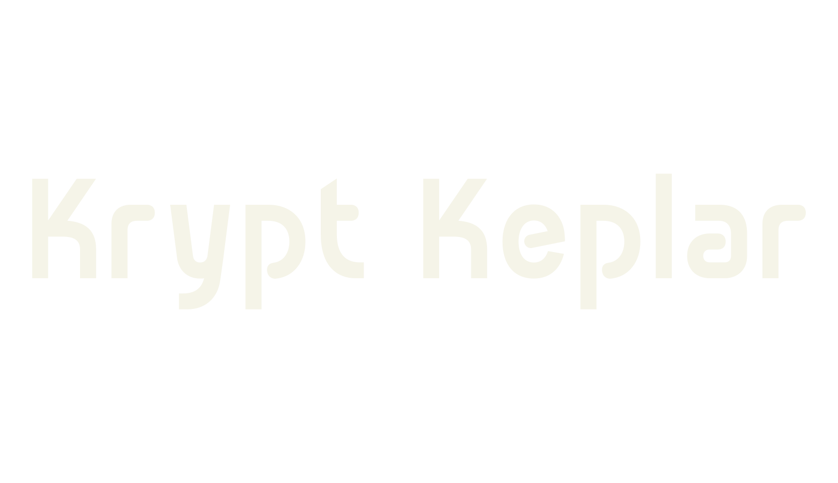 Krypt Keplar, space font preview