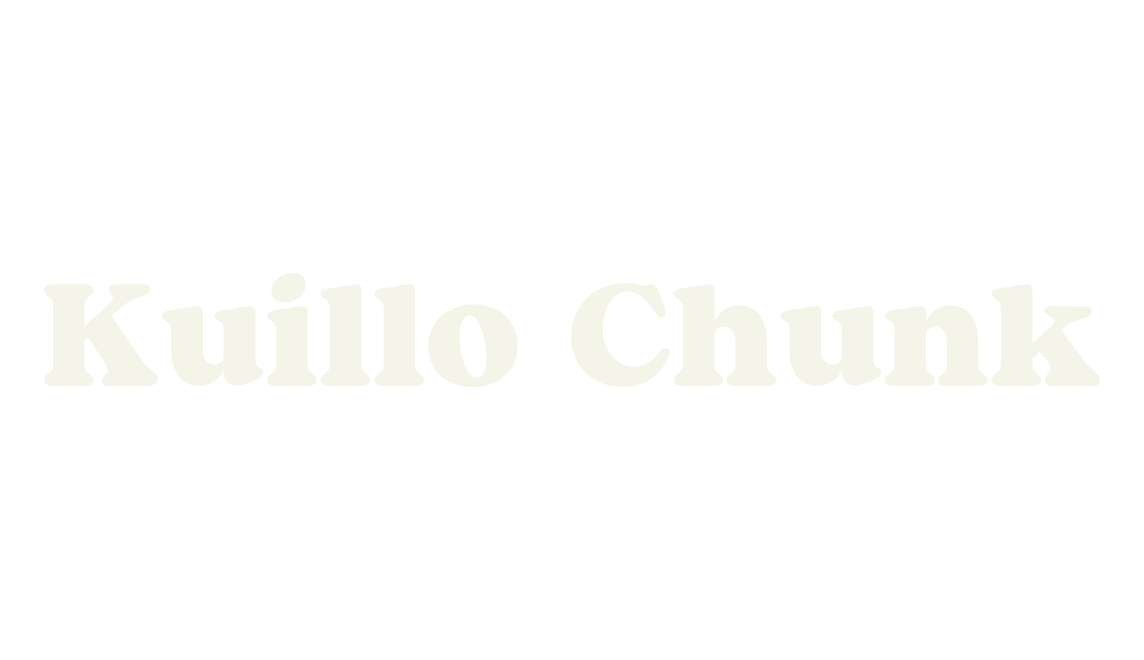 Kuillo Chunk, bold font preview