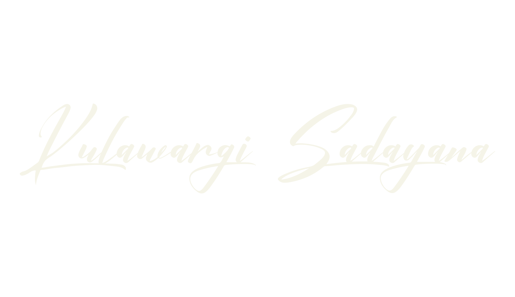 Kulawargi Sadayana, calligraphy font preview