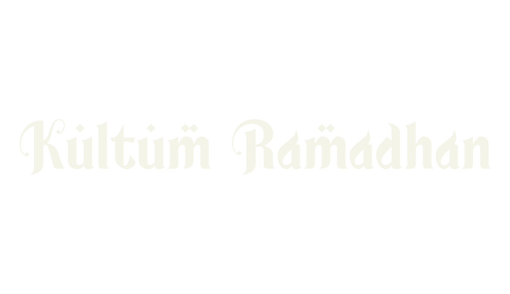 Kultum Ramadhan, arabic font preview