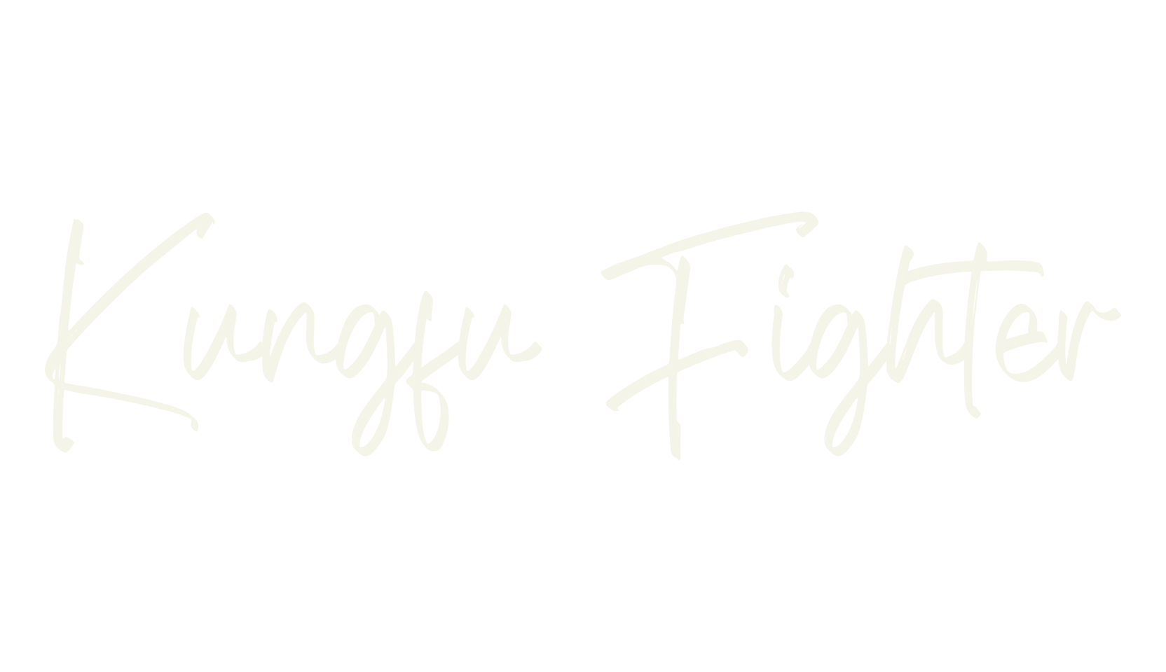 Kungfu Fighter, script font preview