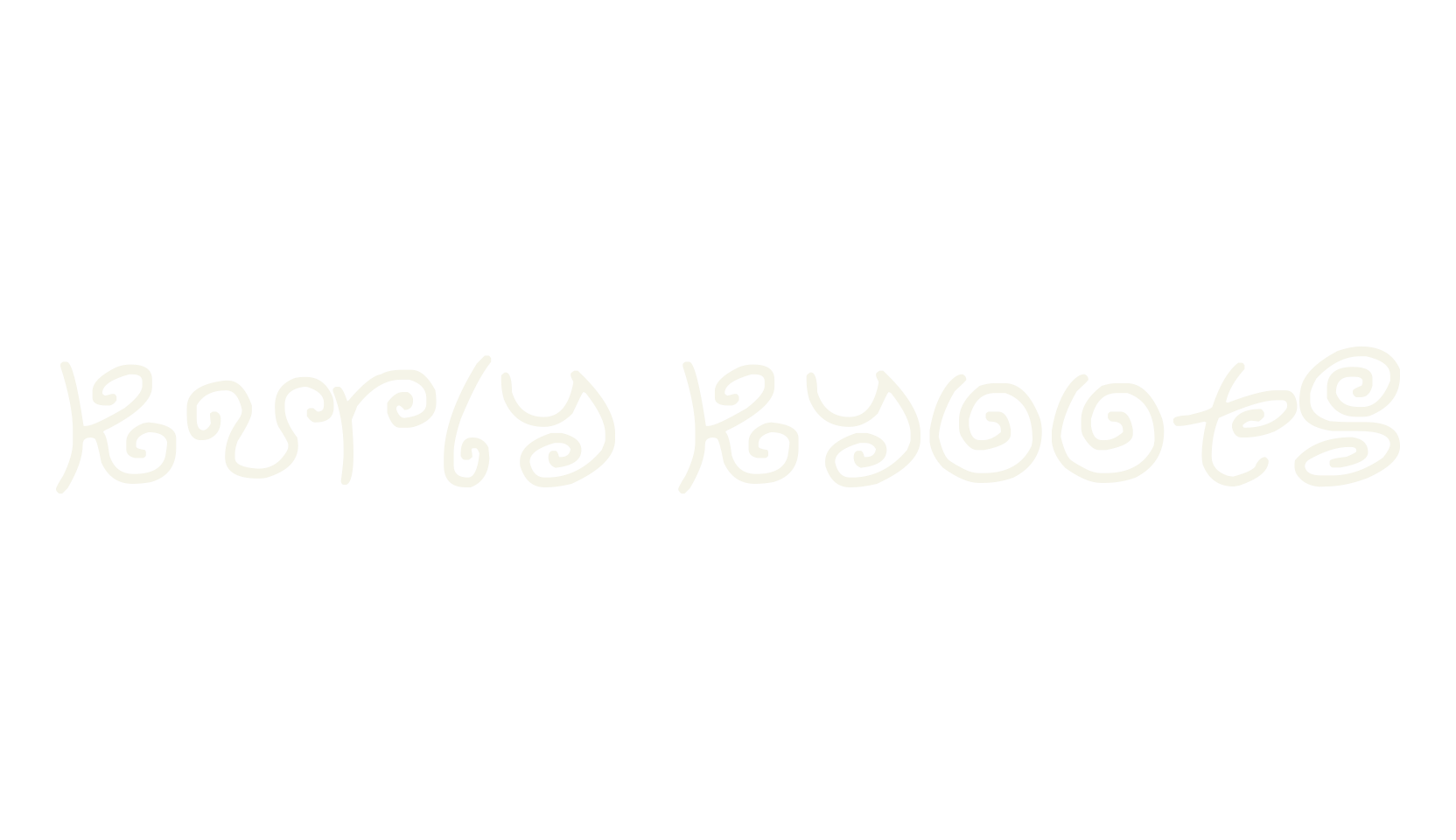 Kurly Kyoots, handwritten font preview