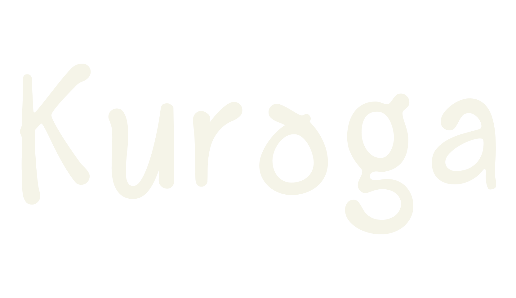 Kuroga, cursive font preview