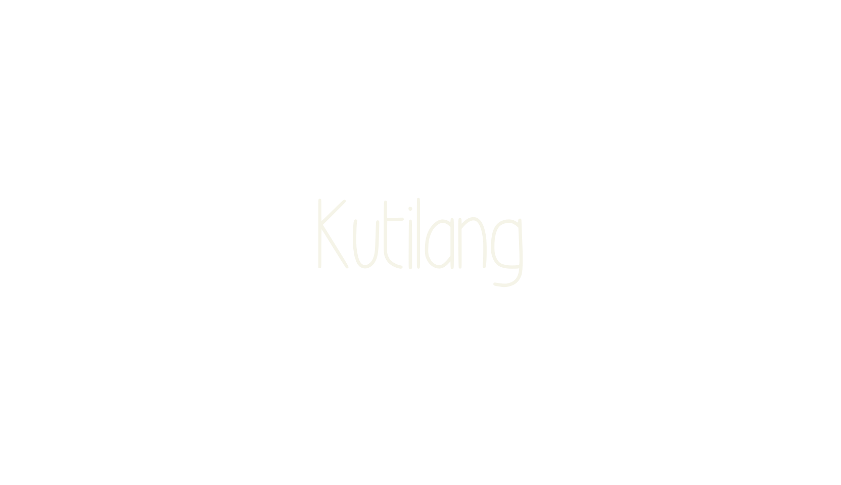 Kutilang, tall font preview
