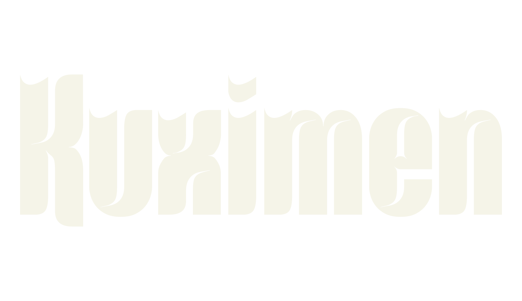 Kuximen, retro font preview
