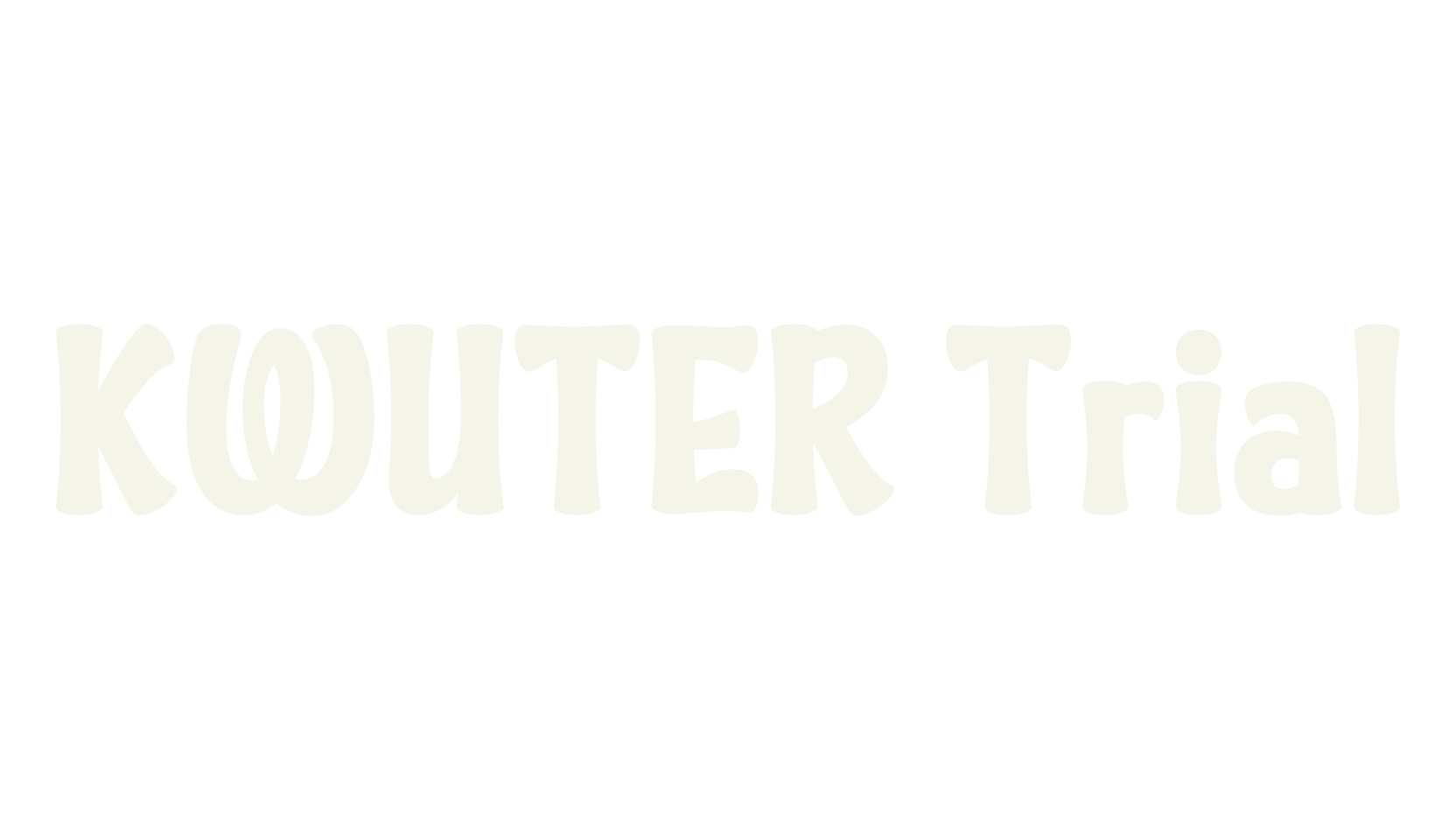 KWUTER Trial, movies font preview