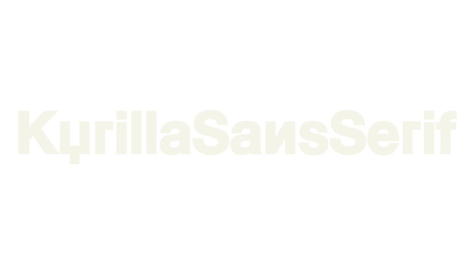 KyrillaSansSerif, display market font preview