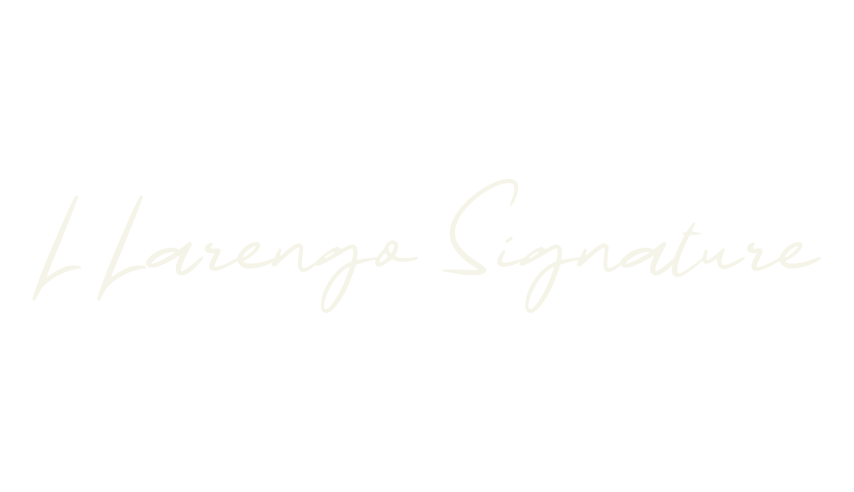 L Larengo Signature, cursive font preview
