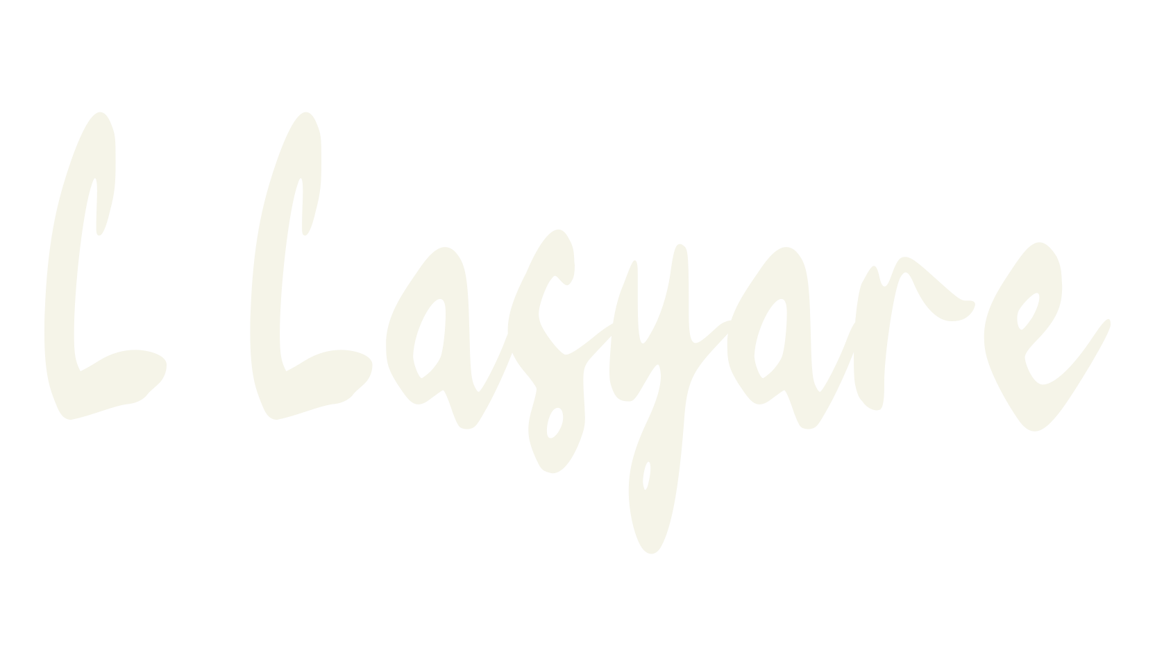 L Lasyare, brush font preview