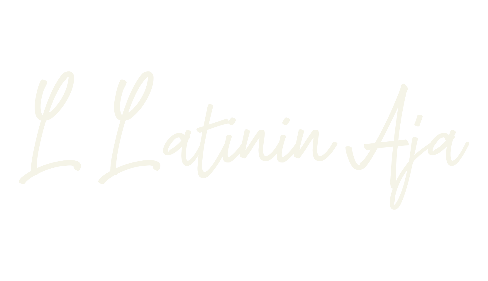L Latinin Aja, cursive font preview