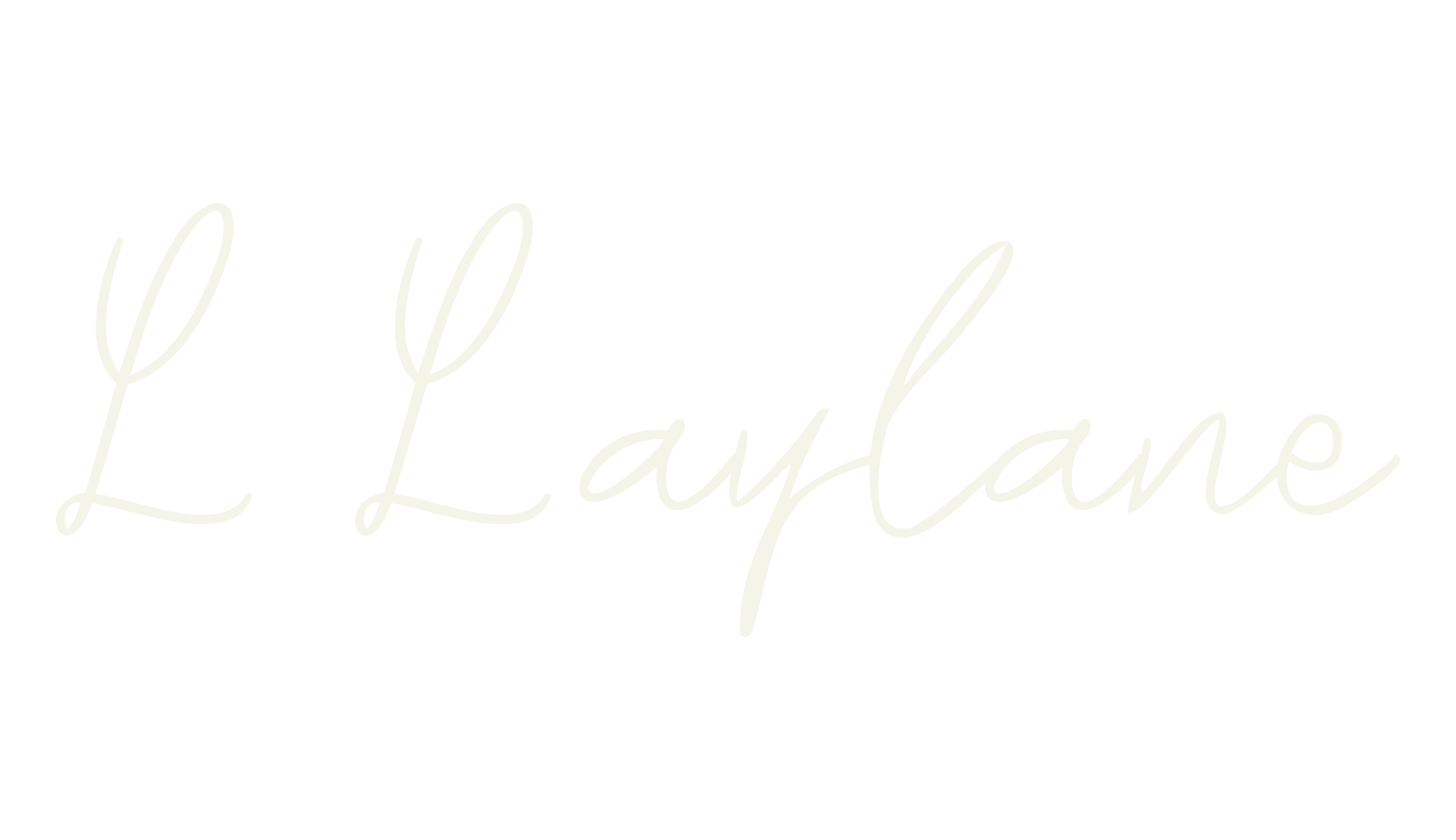 L Laylane, cursive font preview