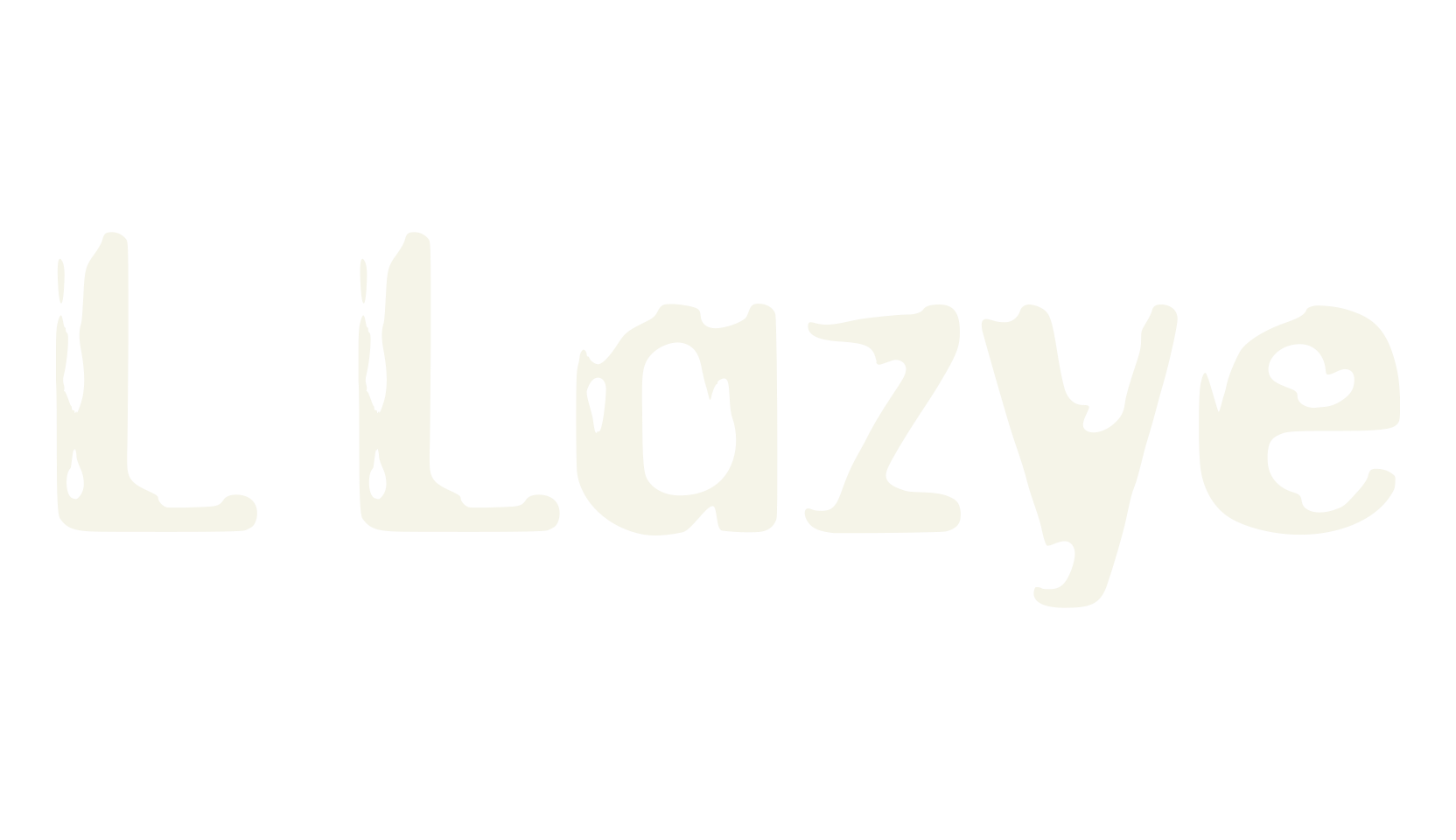 L Lazye, stamp font preview
