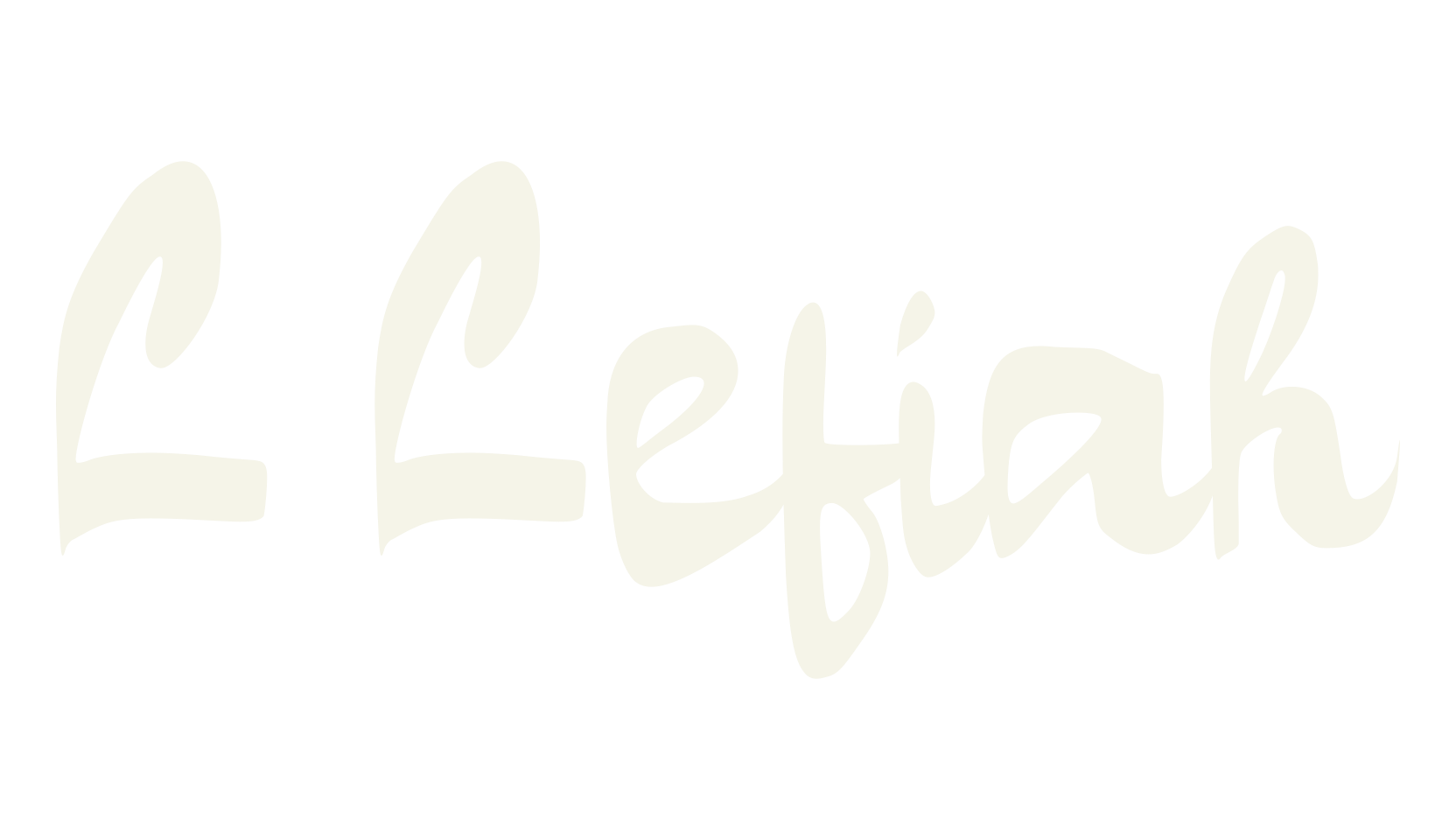 L Lefiah, cursive font preview