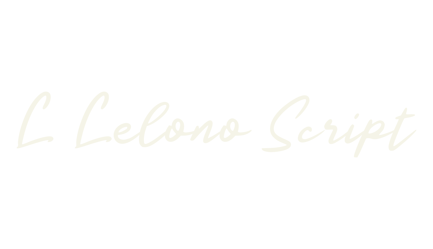 L Lelono Script, fashion script font preview