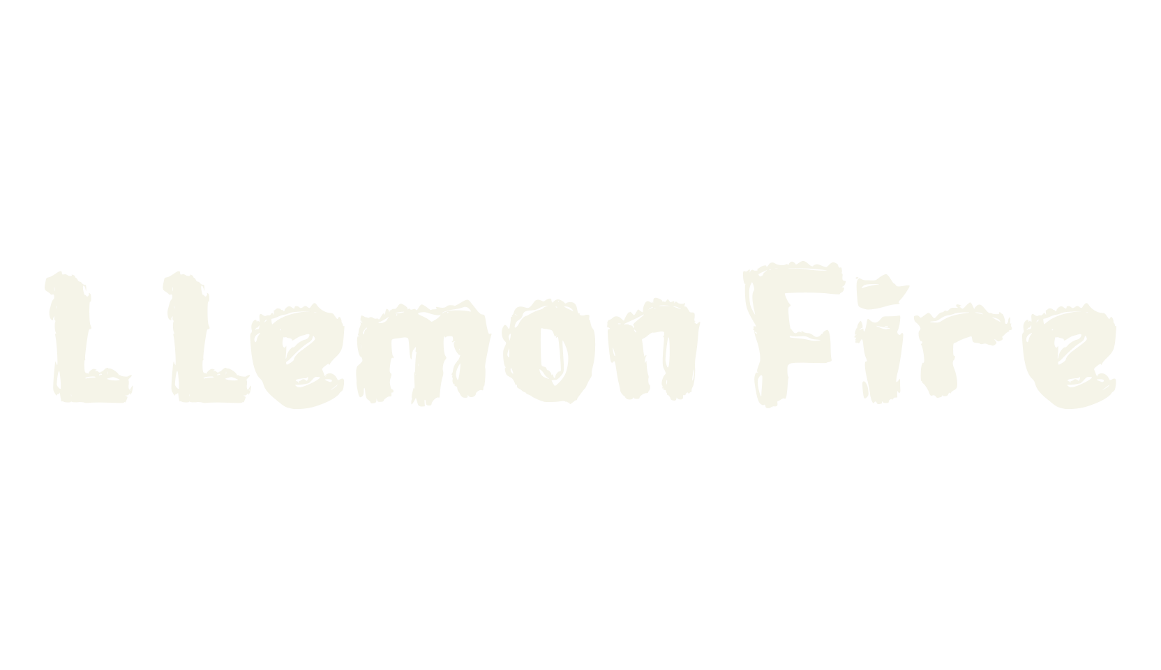 L Lemon Fire, fire font preview