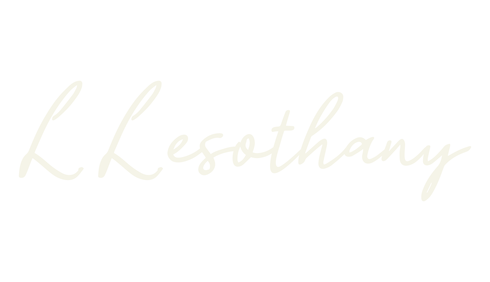 L Lesothany, calligraphy font preview
