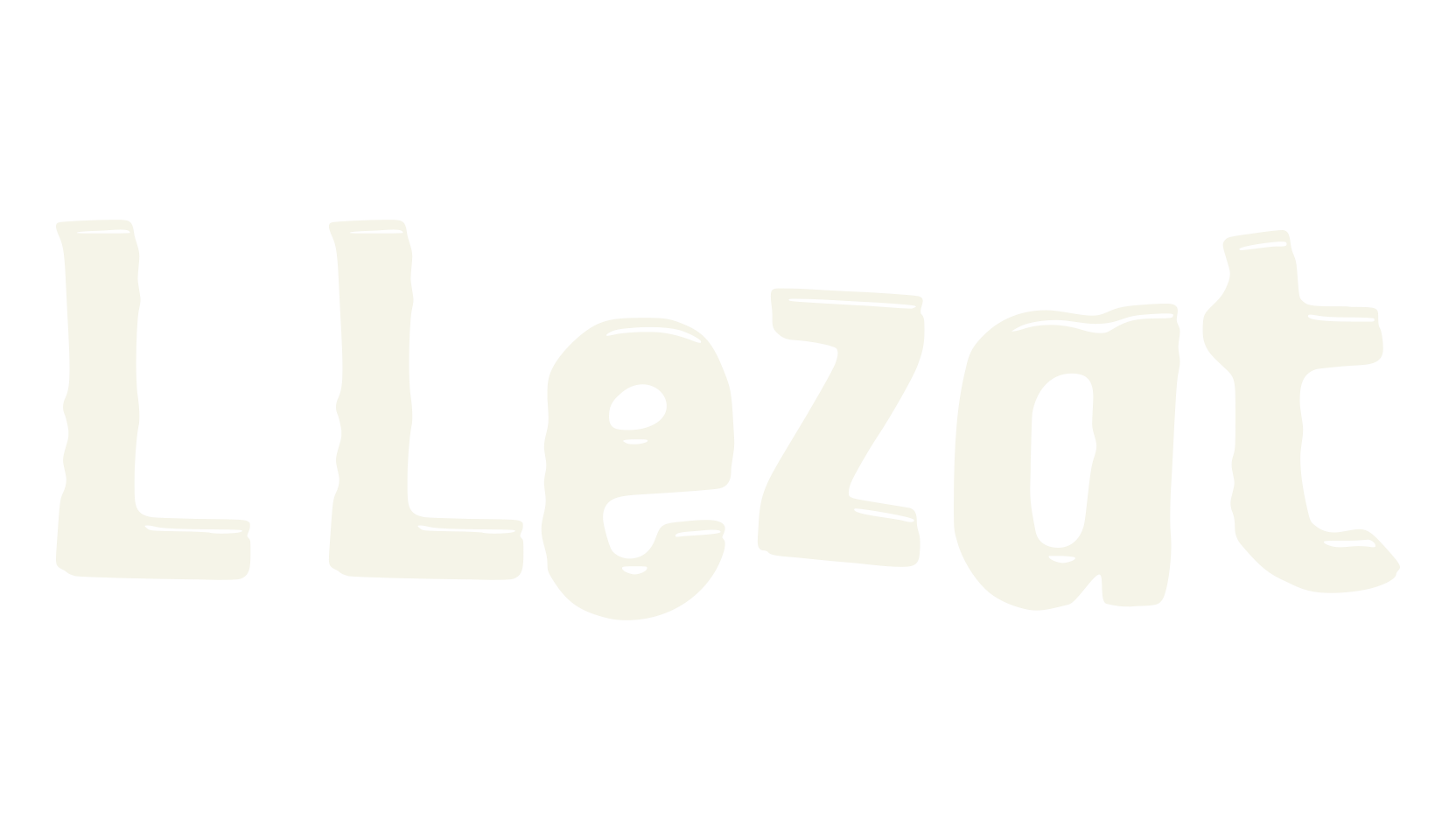 L Lezat, restaurant font preview