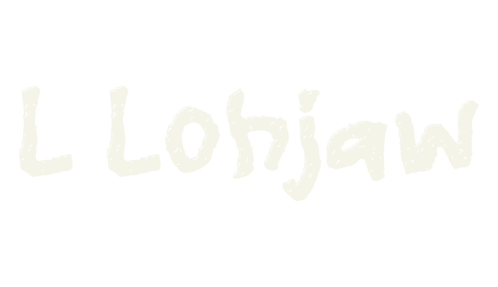L Lohjaw, wavy font preview