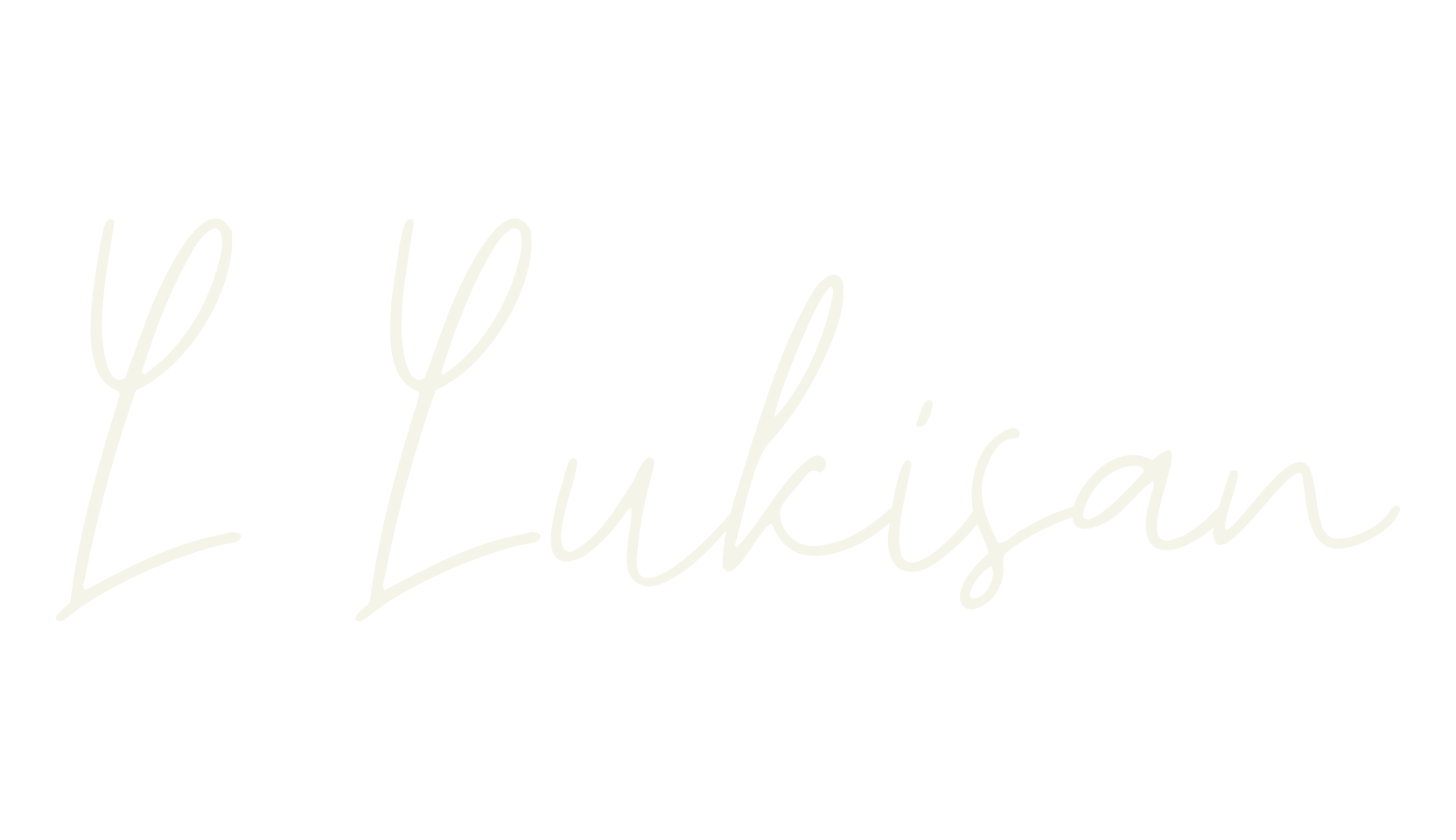 L Lukisan, cursive font preview