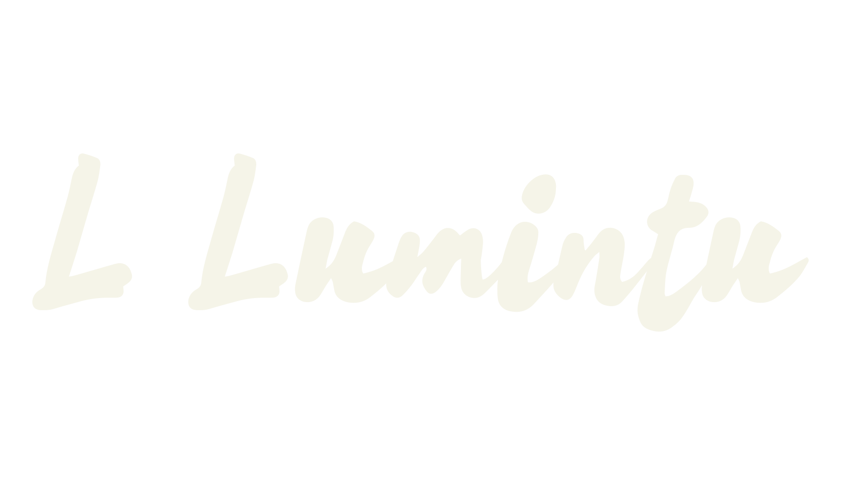 L Lumintu, cursive font preview