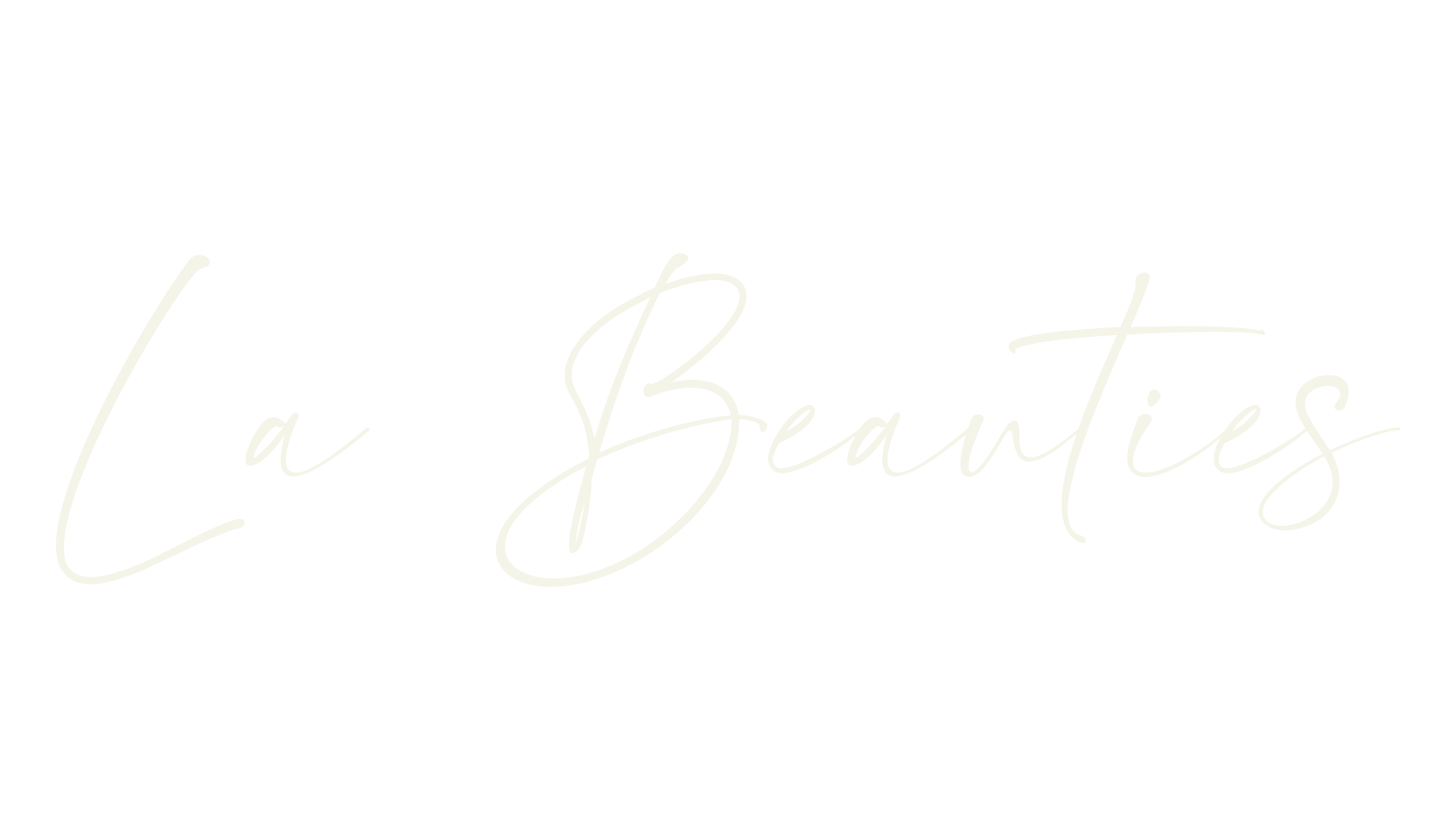 La Beauties, wedding font preview