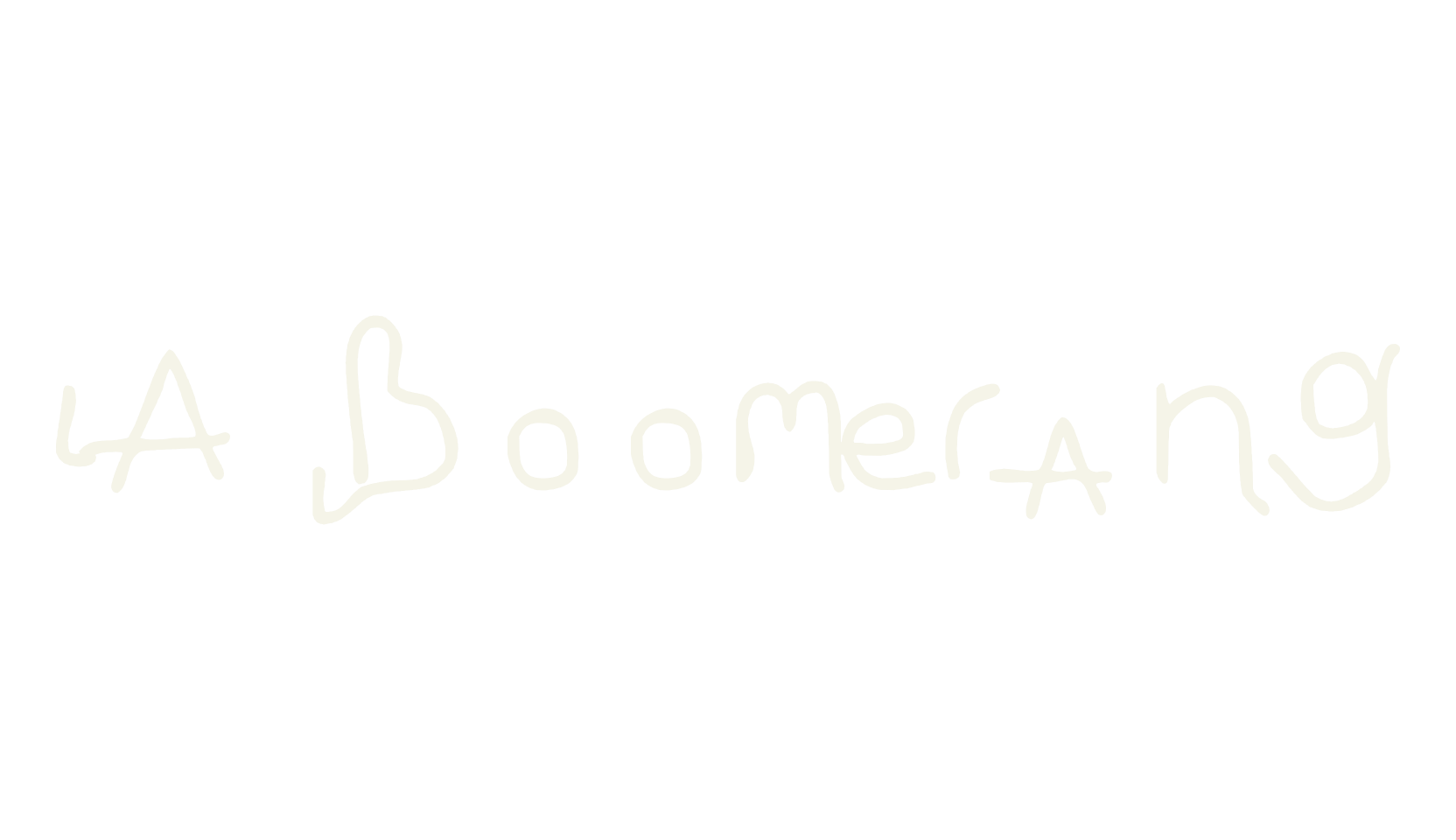 LA boomerang, stickers font preview
