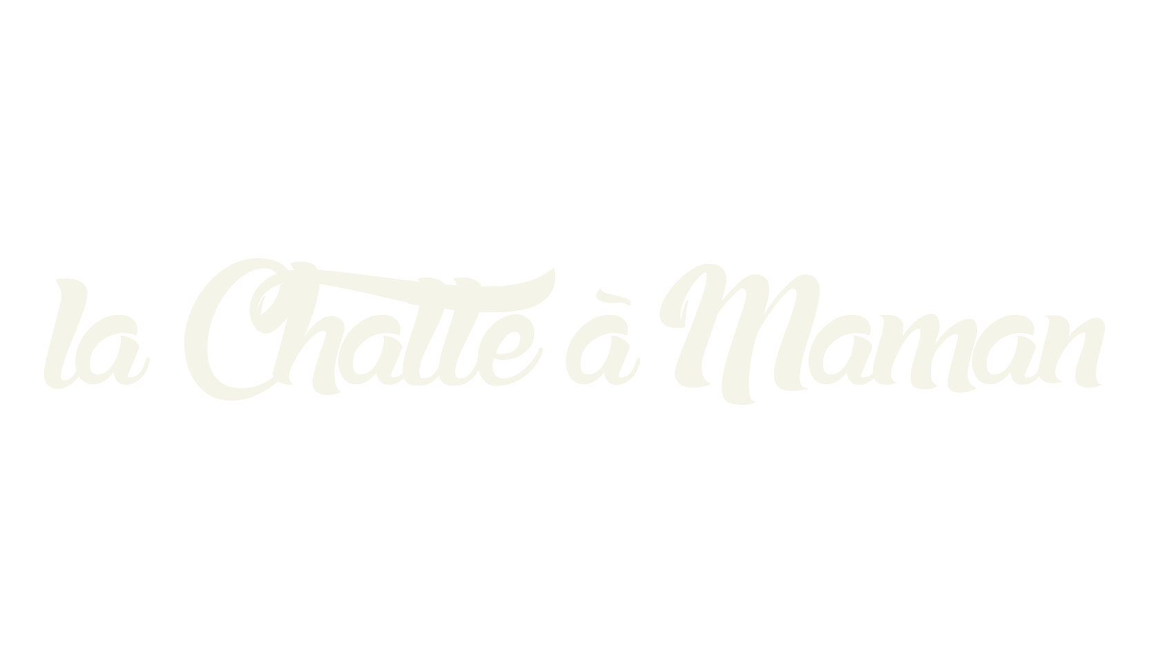 la Chatte à Maman, script font preview