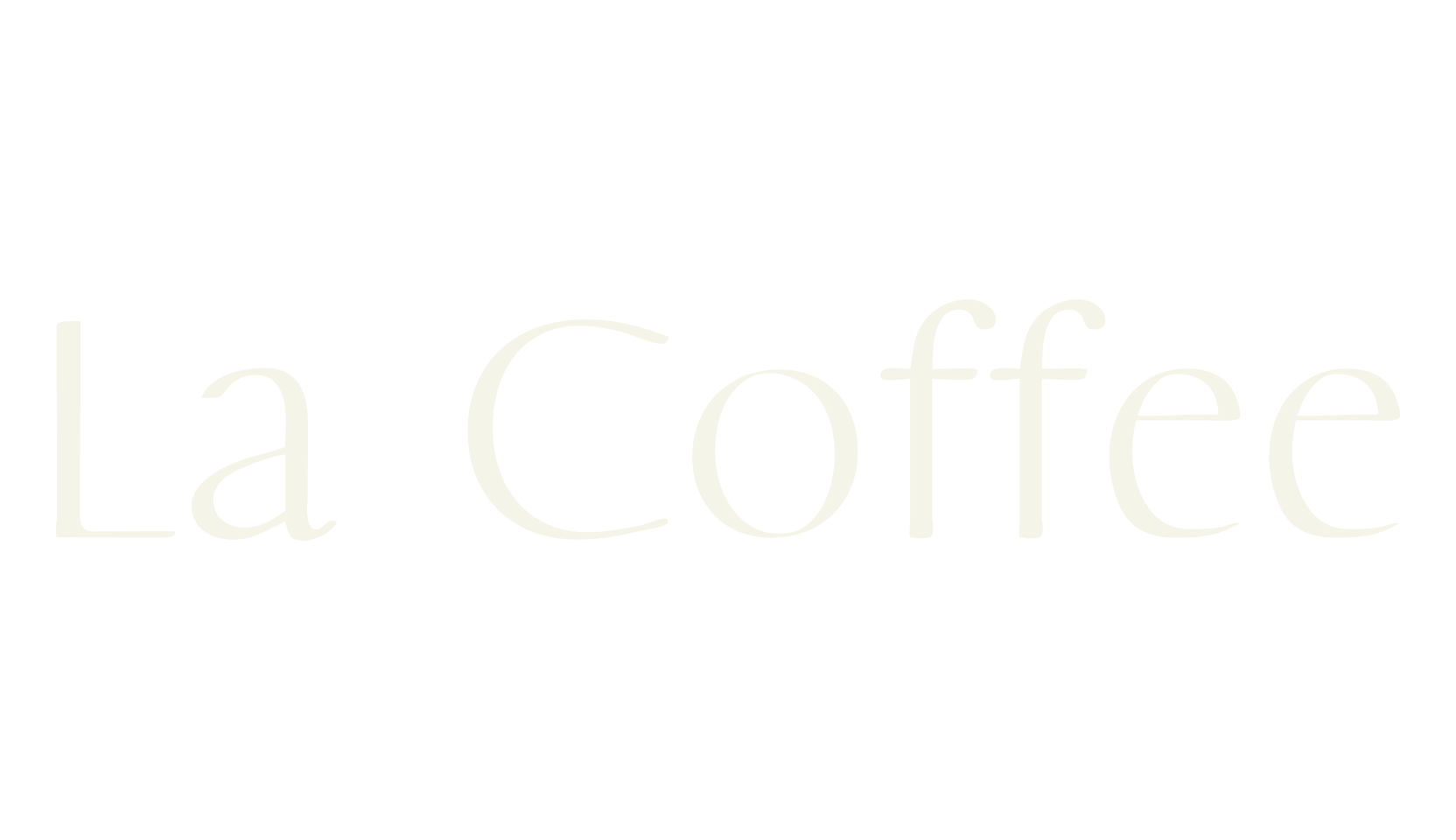 La Coffee, art deco font preview