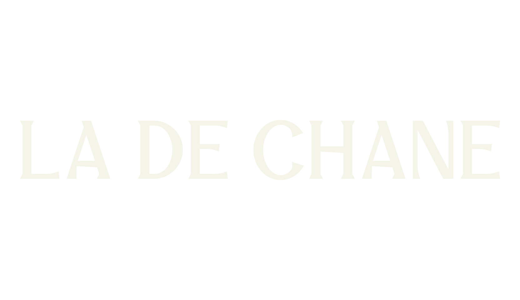 LA DE CHANE, bold font preview