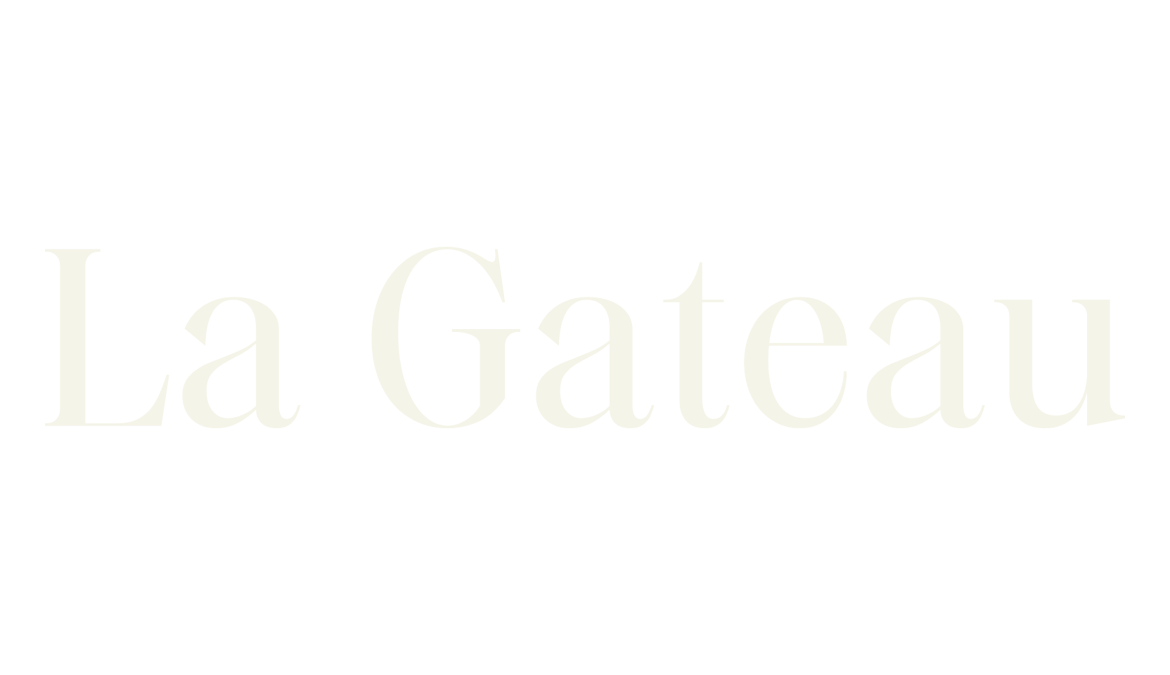 La Gateau, sans serif font preview