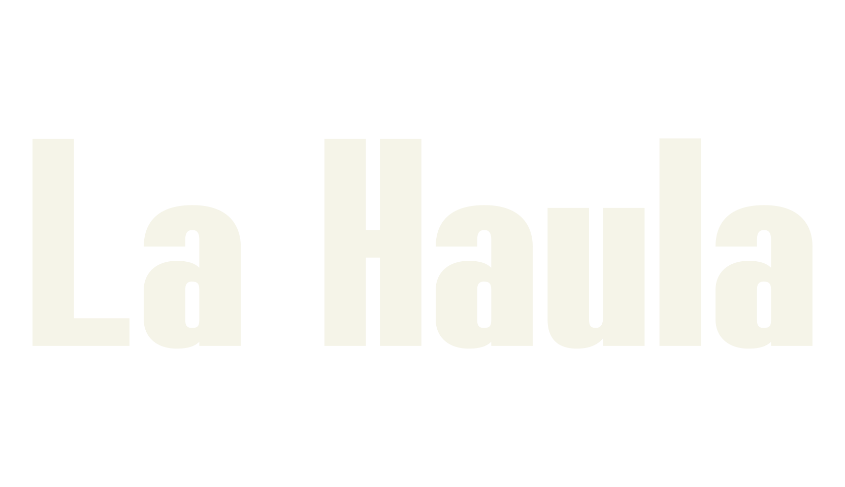 La Haula, condensed font preview