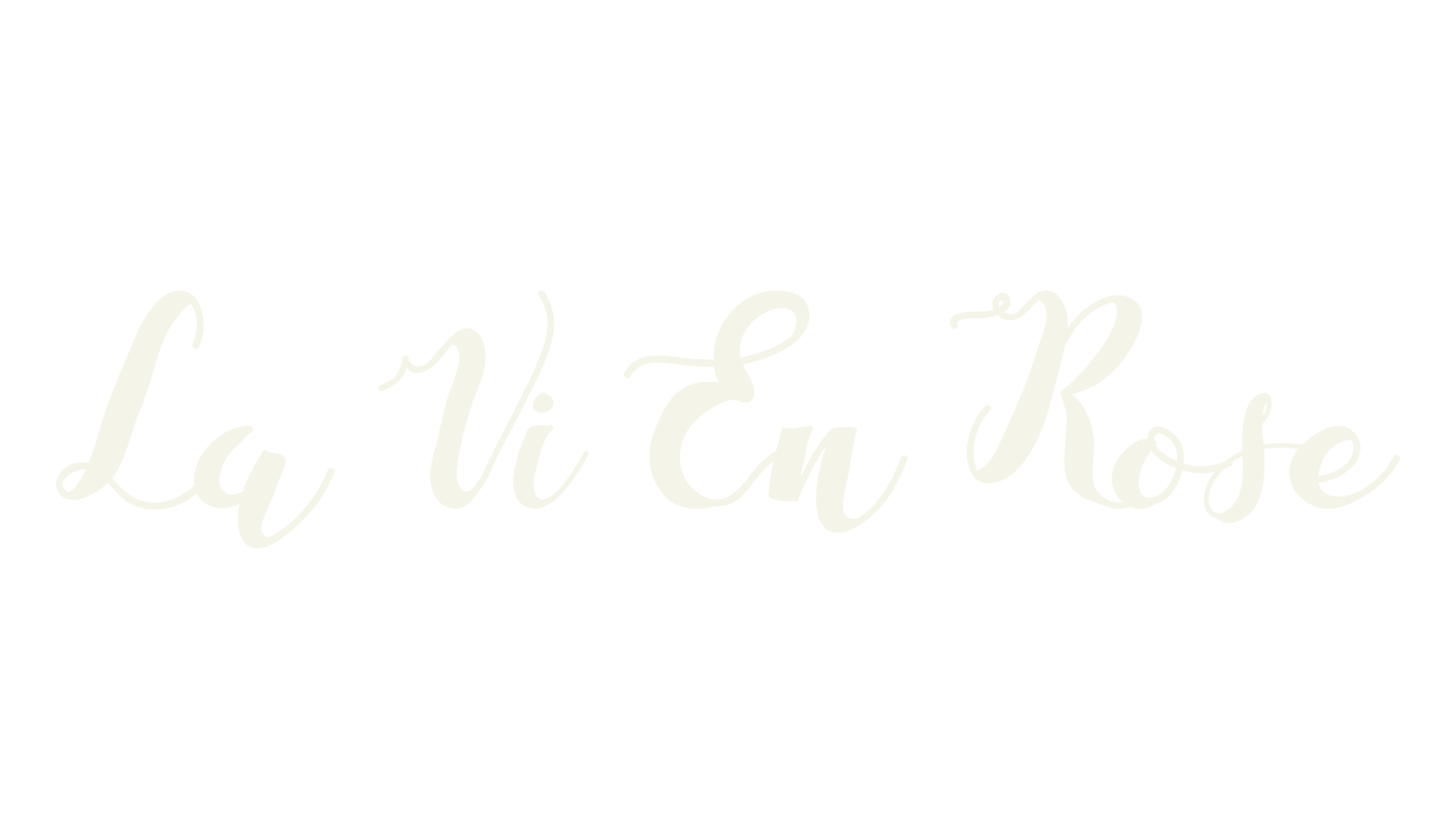 La Vi En Rose, lettering font preview