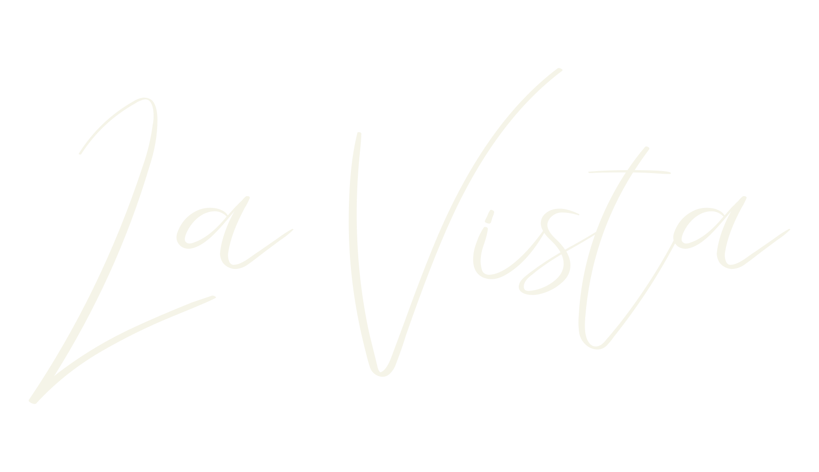 La Vista, script font preview