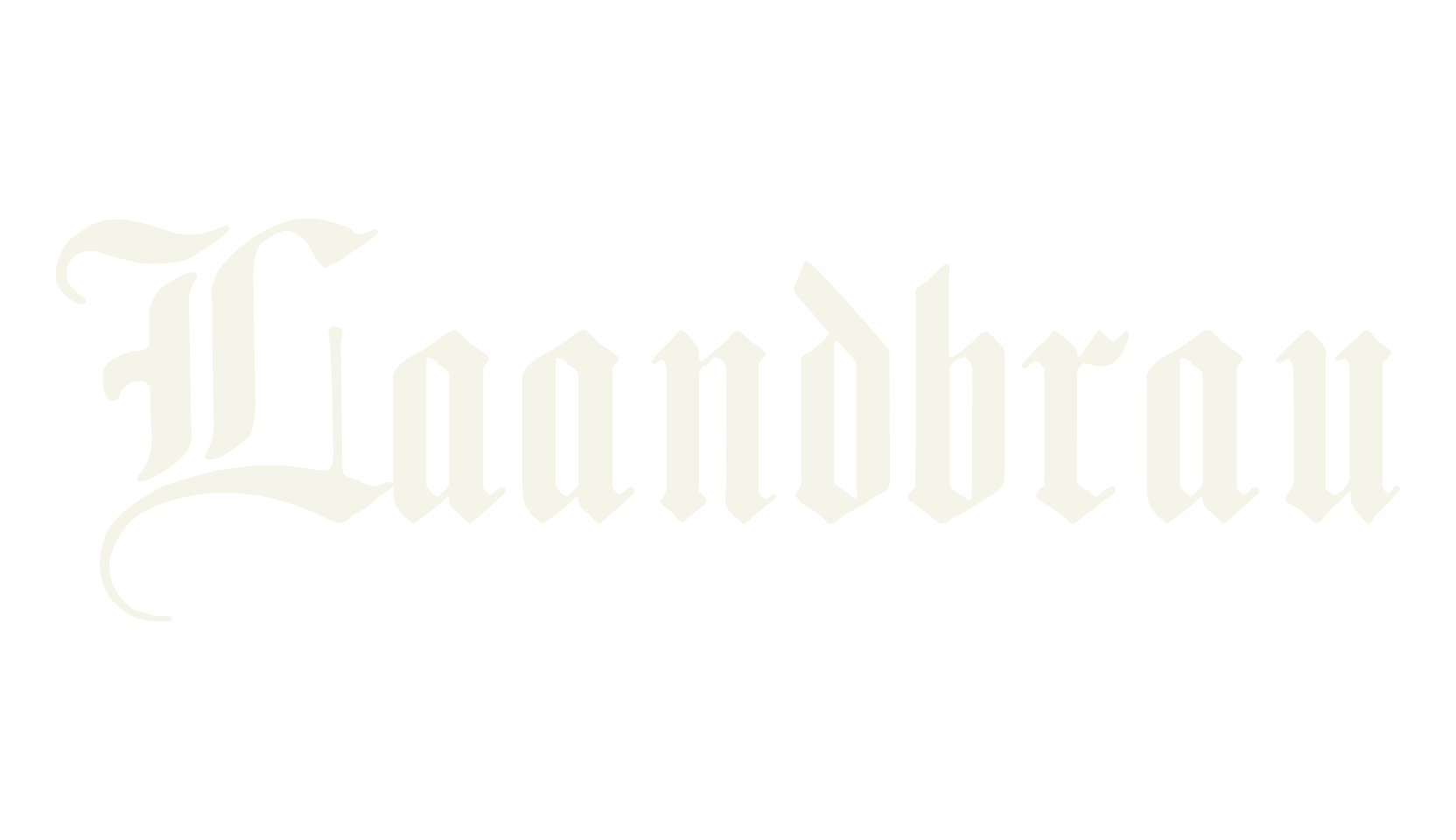 Laandbrau, fantasy font preview