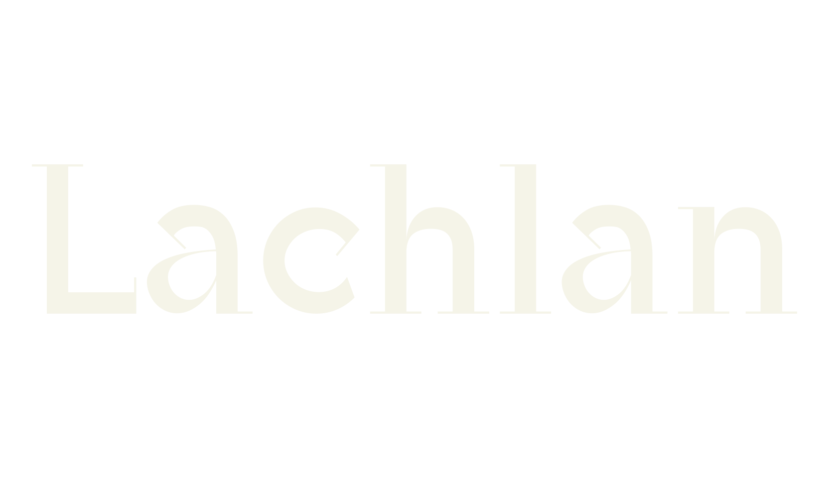 Lachlan, modern font preview