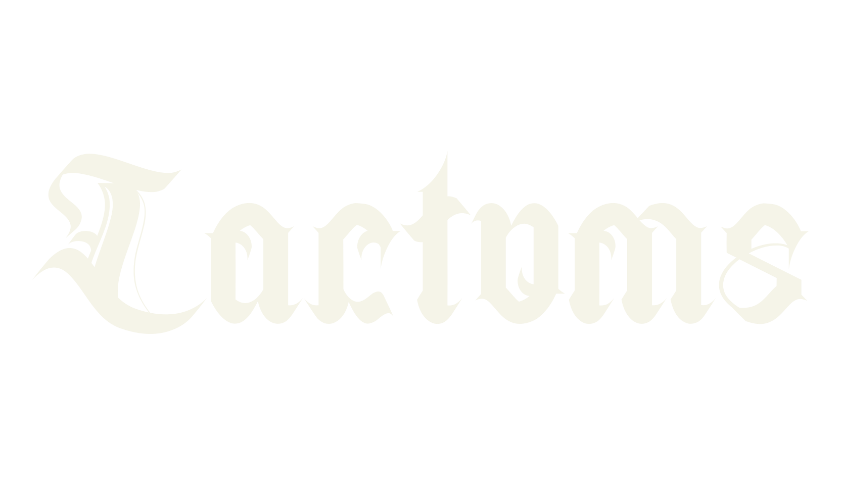 Lactoms, old english font preview