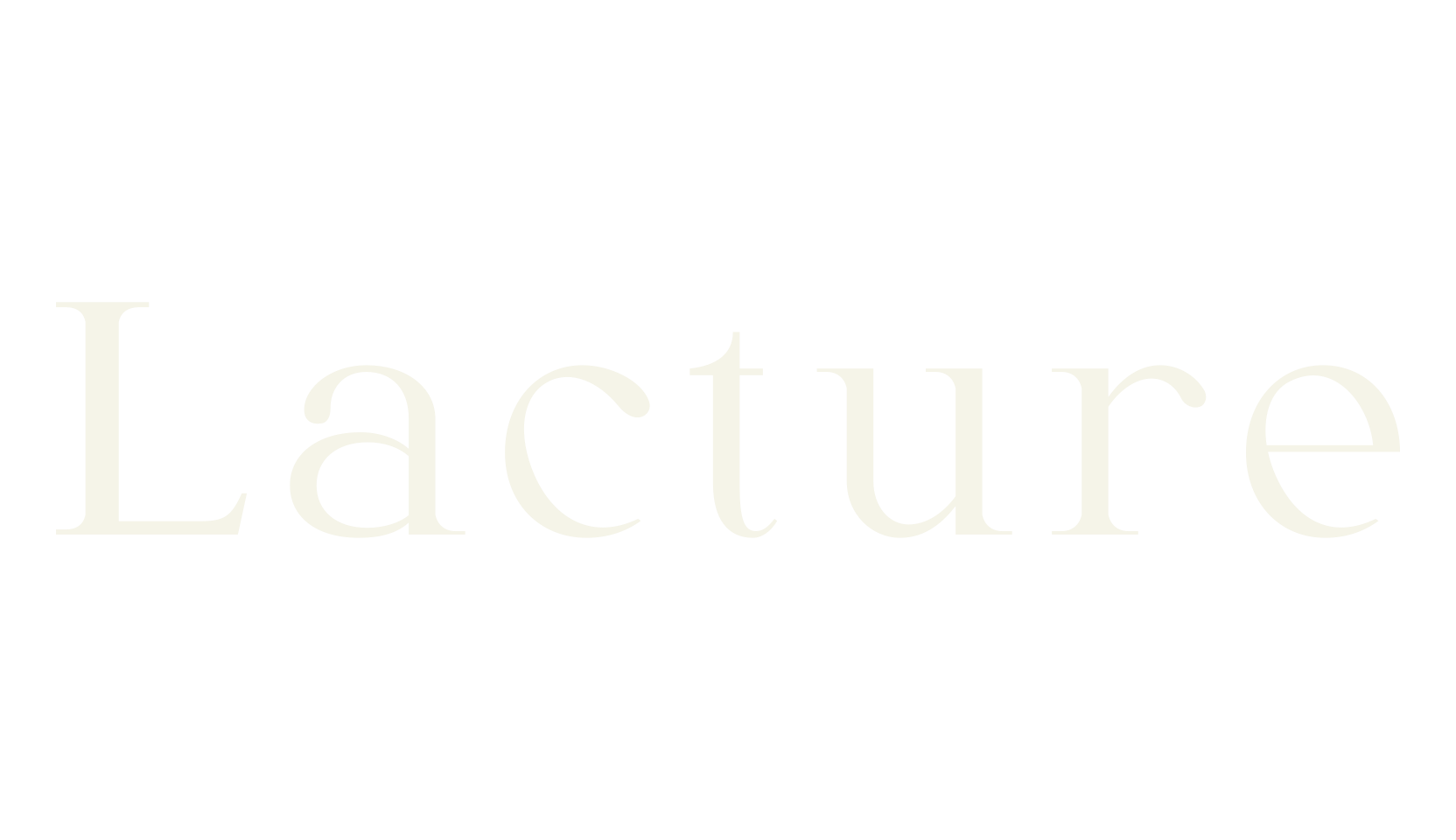 Lacture, serif font preview