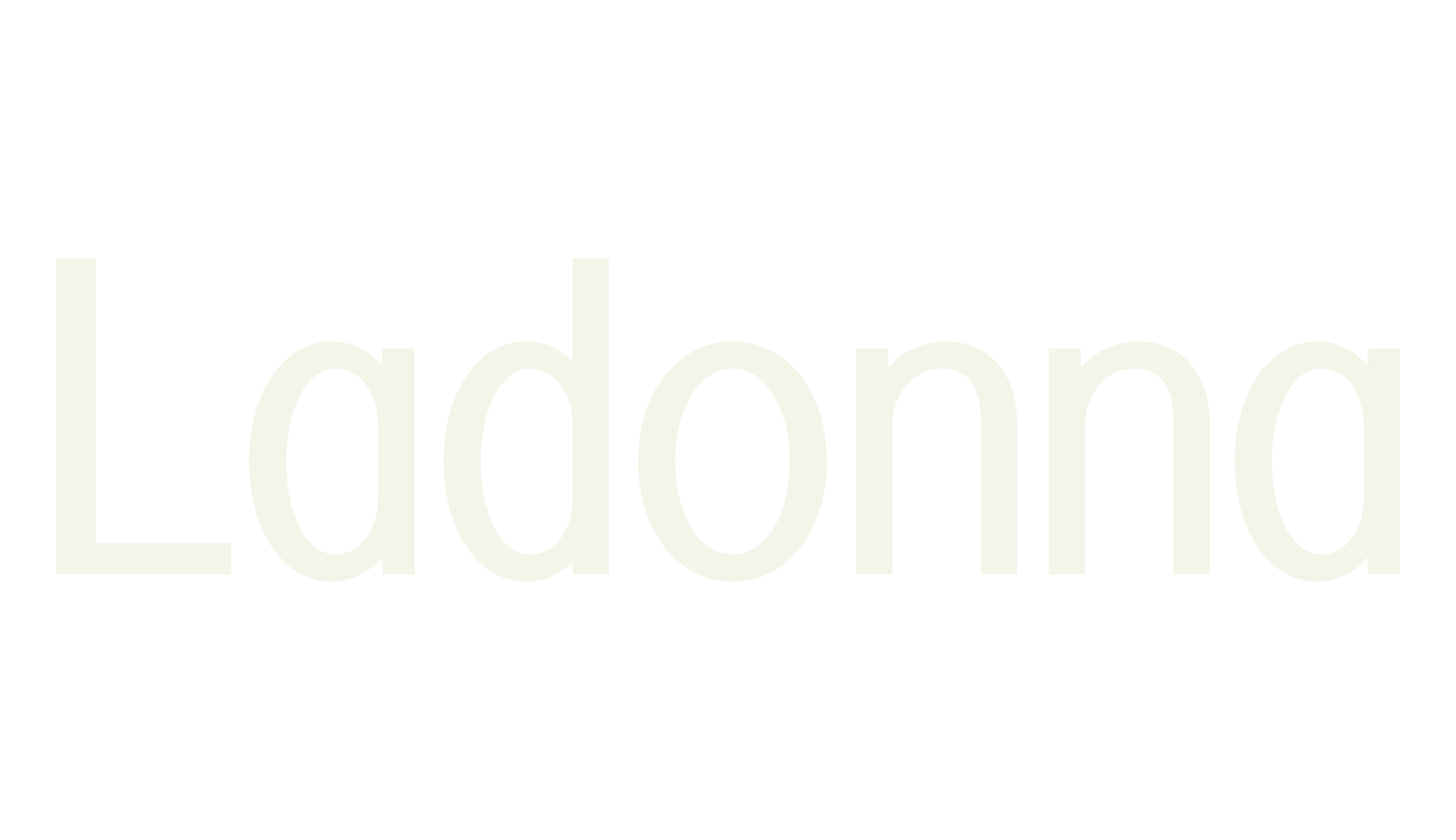 Ladonna, sans serif font preview