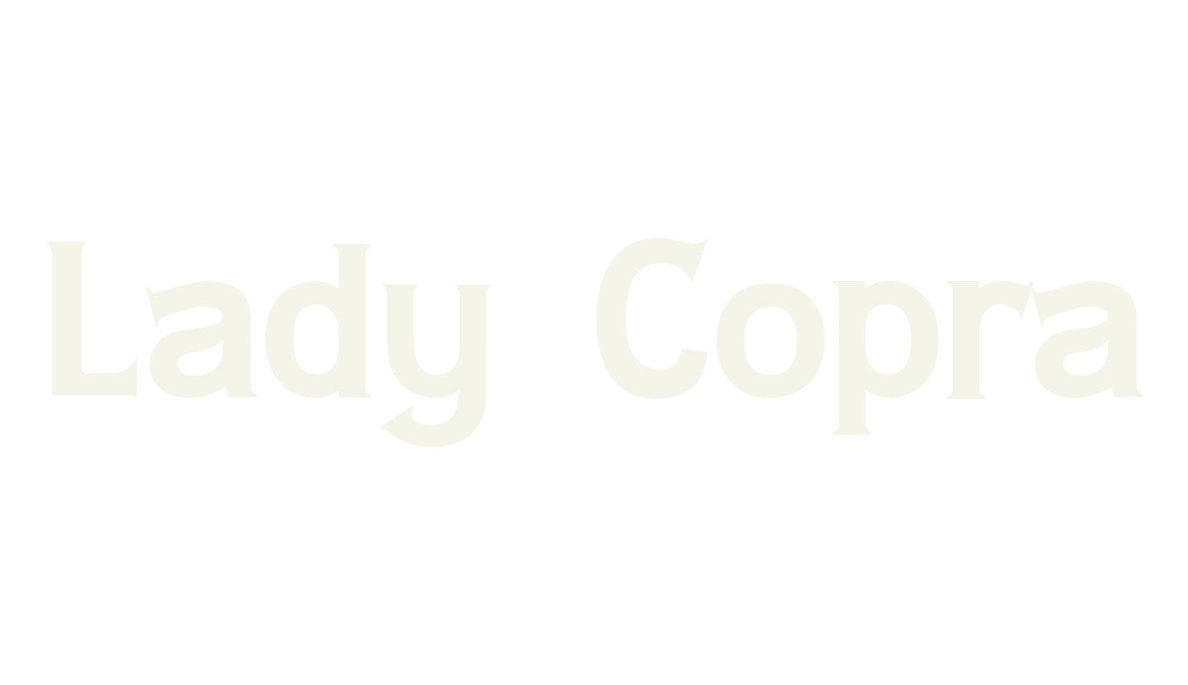 Lady Copra, display market font preview