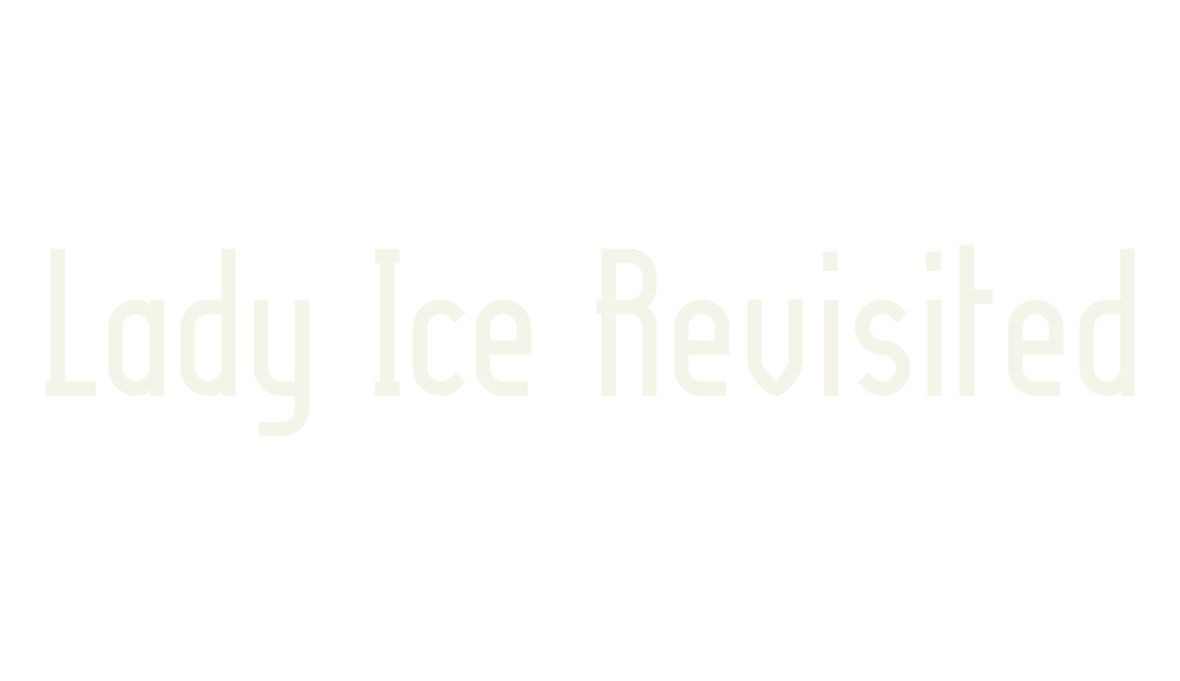 Lady Ice Revisited, display market font preview