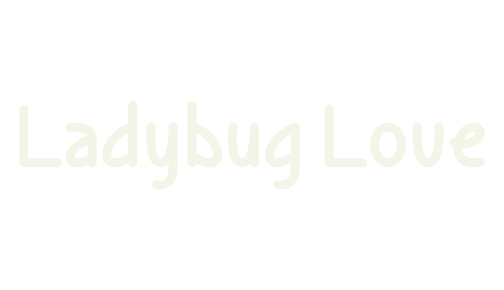 Ladybug Love, handwritten font preview