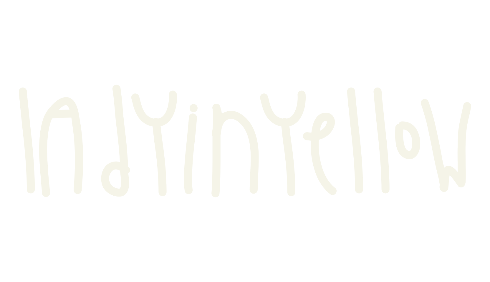 LadyInYellow, handwritten font preview