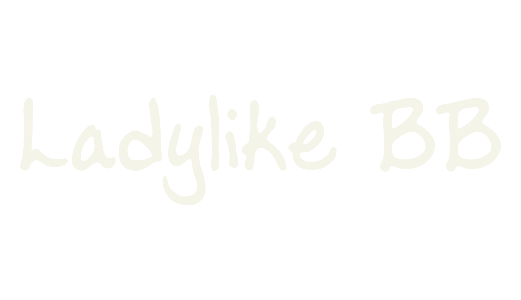 Ladylike BB, handwritten font preview