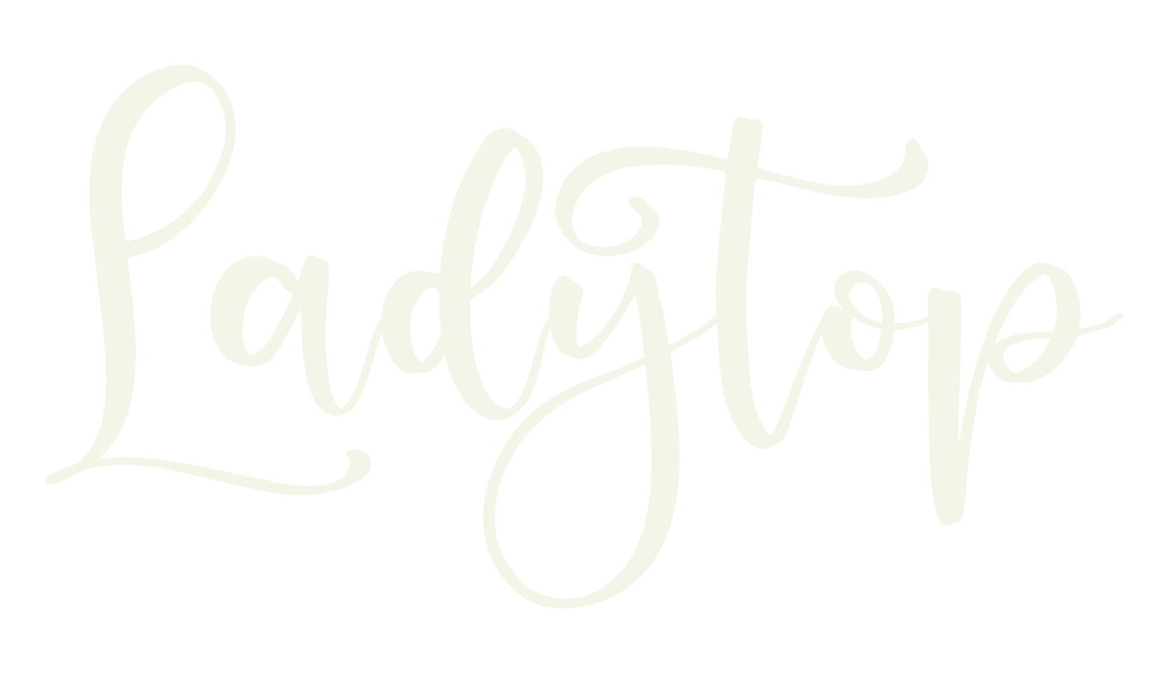 Ladytop, script font preview