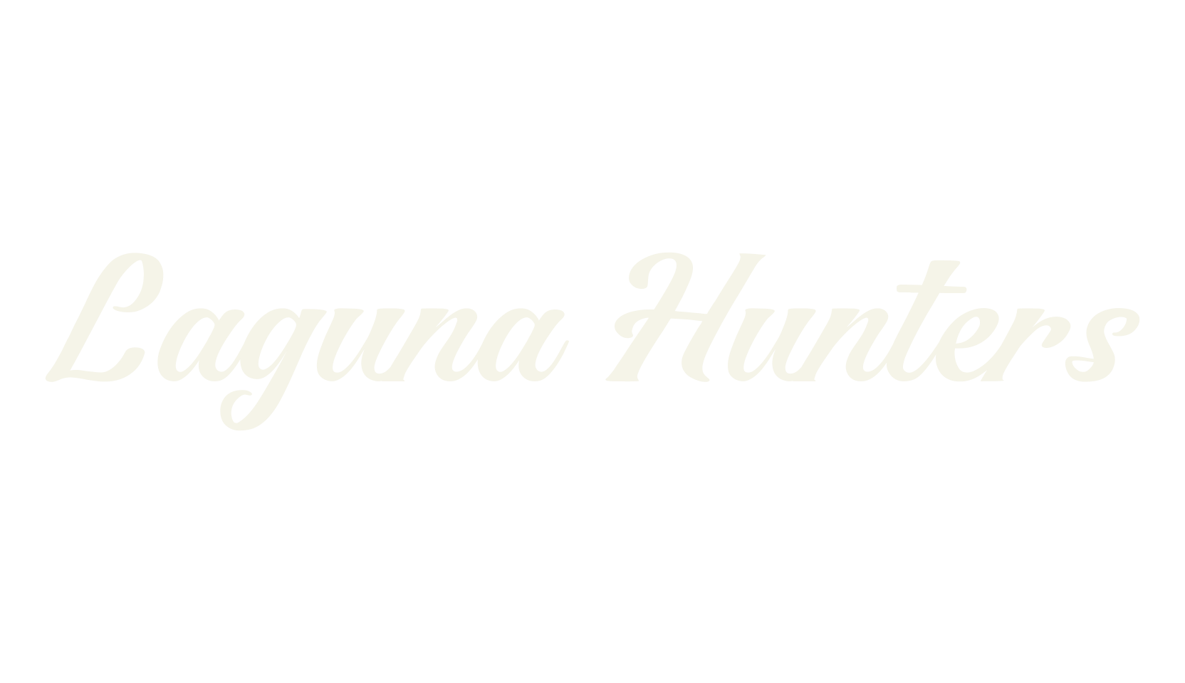 Laguna Hunters, calligraphy font preview