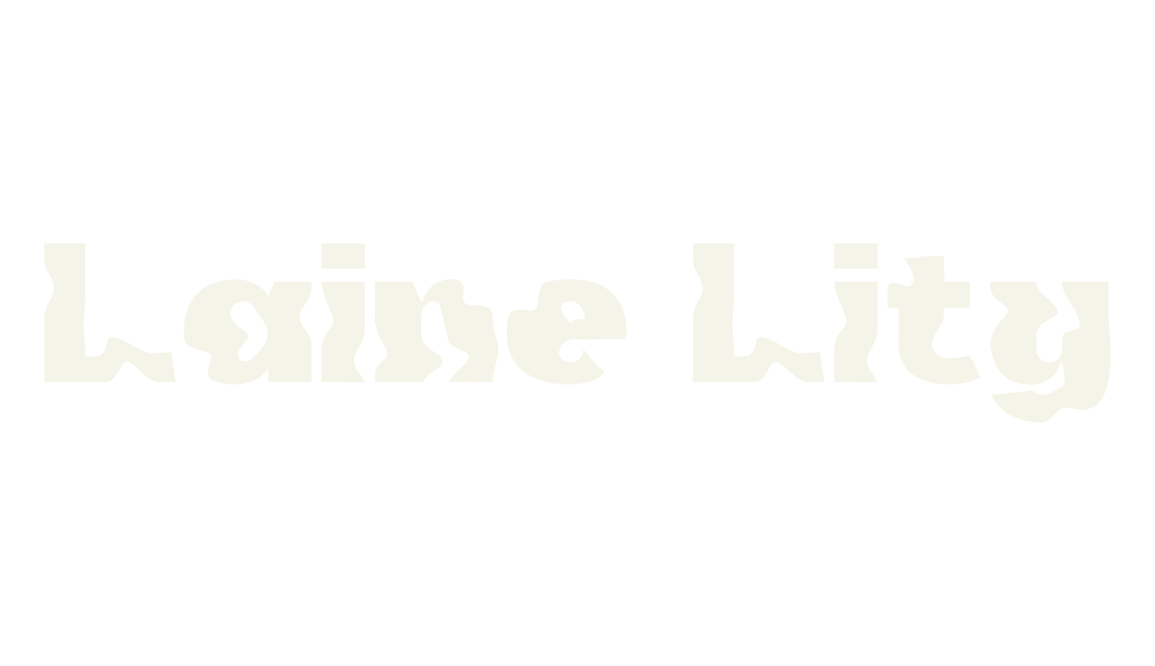 Laine Lity, wavy font preview