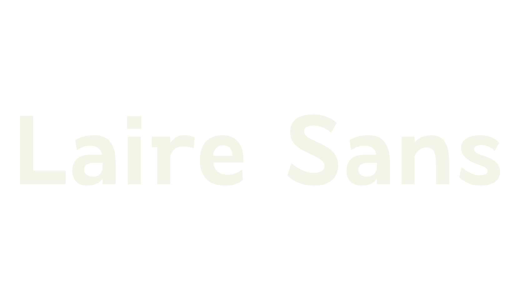 Laire Sans, text font preview