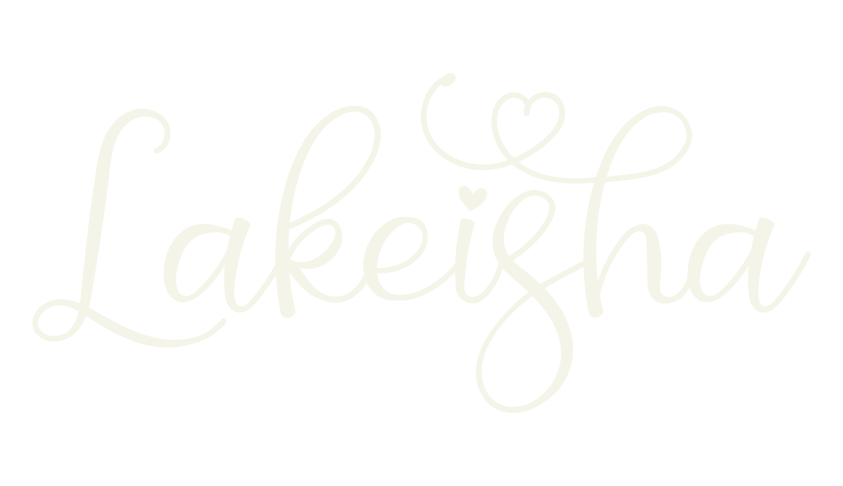 Lakeisha, cursive font preview