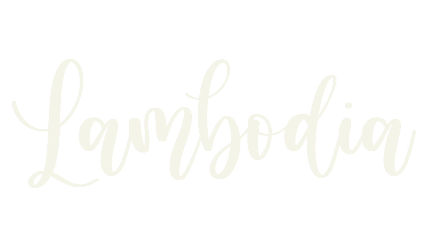 Lambodia, fashion sign font preview