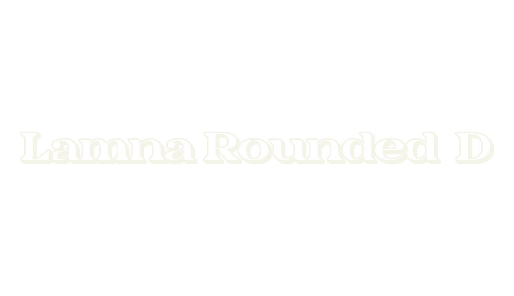 Lamna Rounded 3D, 3d font preview